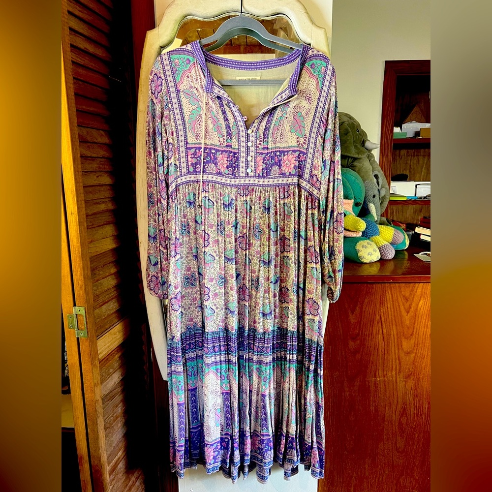 Poinciana midi dress